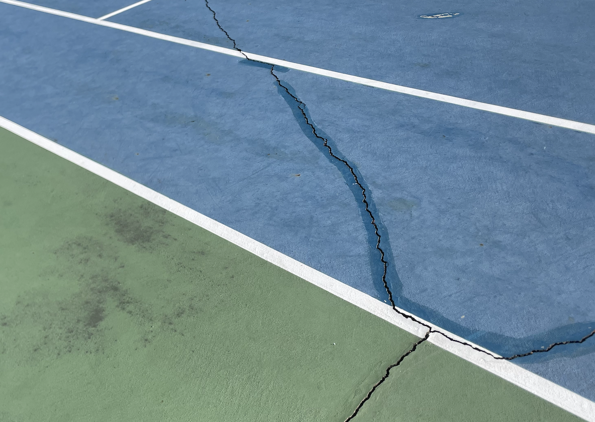 Cracked Courts Need Resurfacing